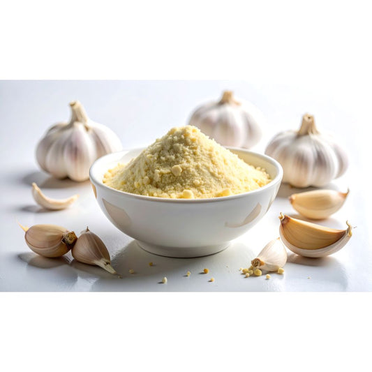 Granulated garlic – dry coarse garlic seasoning for rubs, sauces, meats, and spice blends – strong savory flavor without peeling – SB Spices