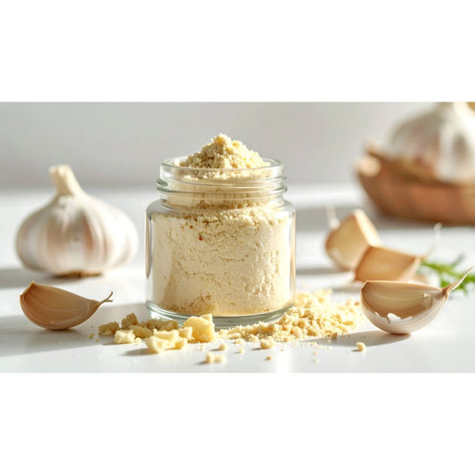 Garlic powder – fine garlic seasoning ideal for soups, sauces, marinades, and rubs – adds smooth, bold flavor to everyday recipes – SB Spices