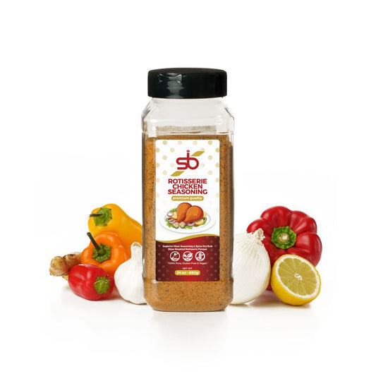 Chicken rotisserie seasoning blend with herbs and spices – ideal for juicy, flavorful roasted chicken – SB Spices