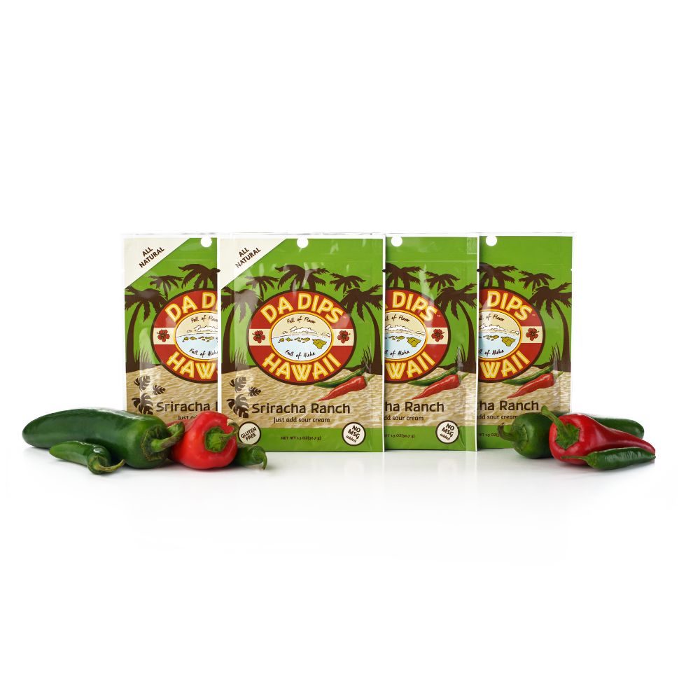 Sriracha Ranch Hawaiian seasoning blend with chiles, garlic, and onion – spicy tangy island flavor – SB Spices