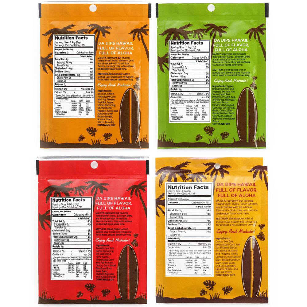 Hawaiian Flavors seasoning blends from Da Dips Hawaii – gourmet spices inspired by island barbecue and tropical herbs – SB Spices