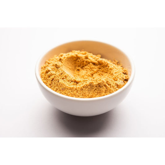 Ground mustard seasoning grilled meat